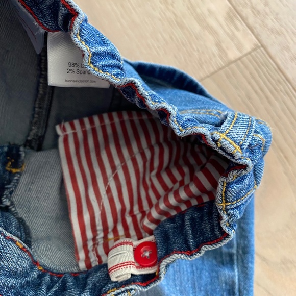 Hanna Andersson Adjustable Waist Jeans Size 120 -v10 - Picture 3 of 4